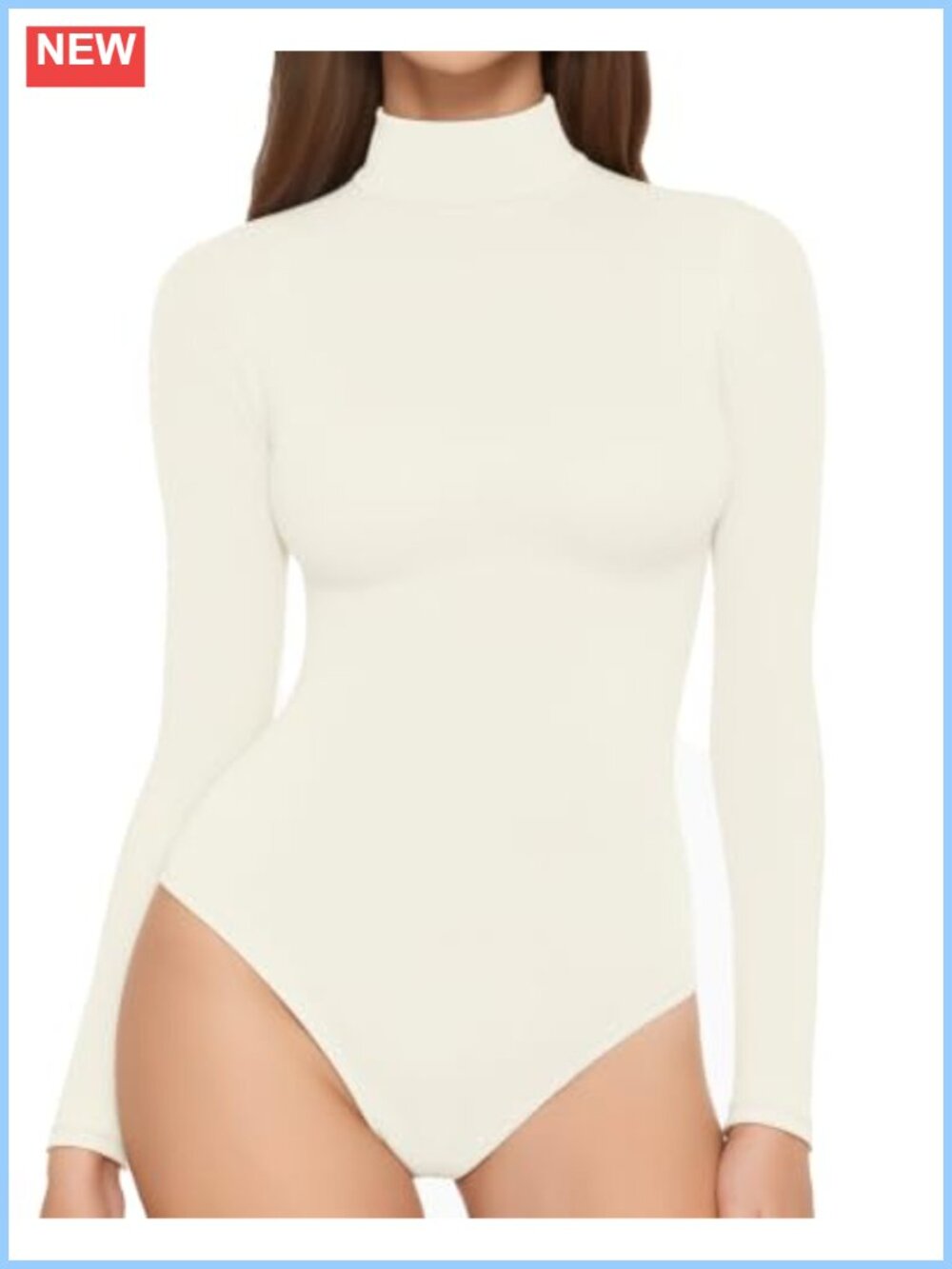 Long Sleeve Mock Neck Thermal Fleece Bodysuit